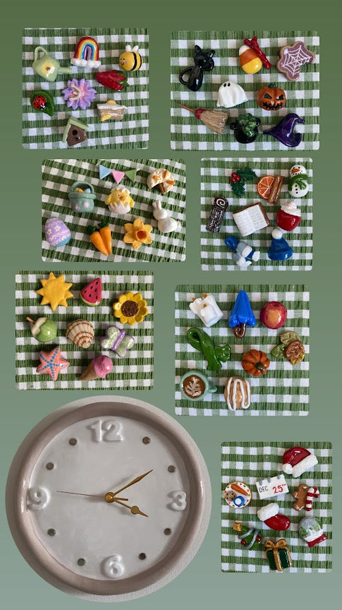 Magnetic Seasonal/Holiday Clock
